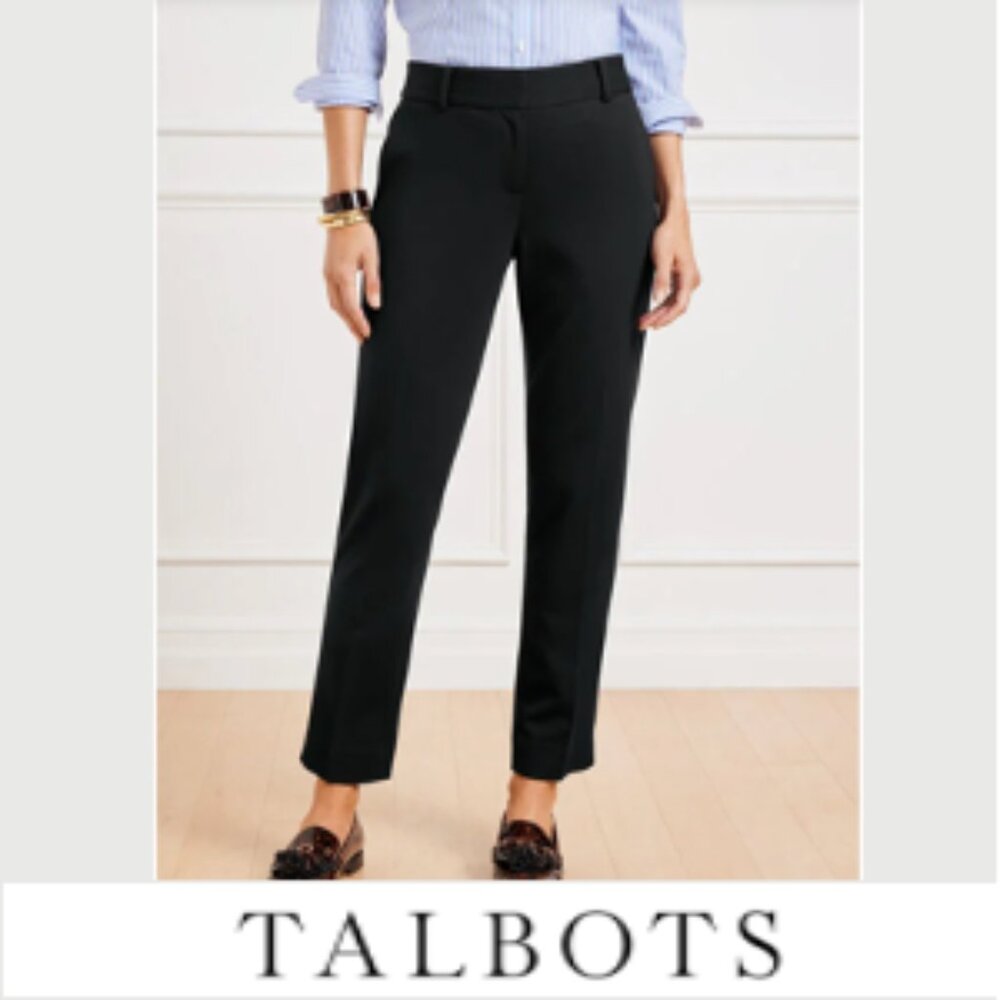 Talbots Black Hampshire Ankle Pant - 12